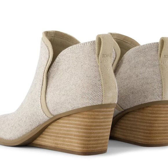 TOMS Kaia Wedge Bootie 'Natural Shimmer' (Women) - Picture 5 of 6